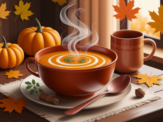 Réconfort en Tasse : Découvrez la Soupe Épicée de Citrouille aux Saveurs d’Automne