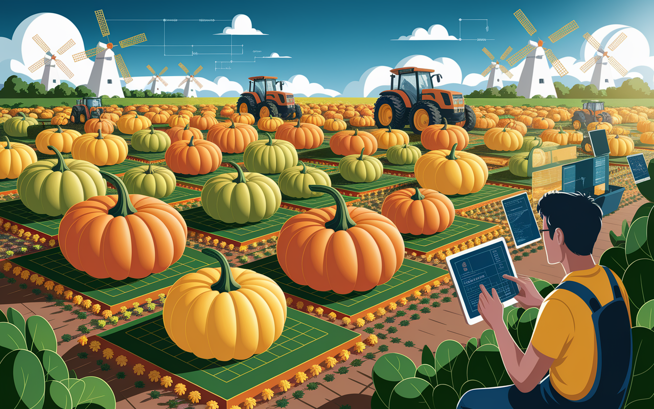 Optimisation des Cultures: Stratégies de Citrouilles Algorithmiques pour une Agriculture Durable