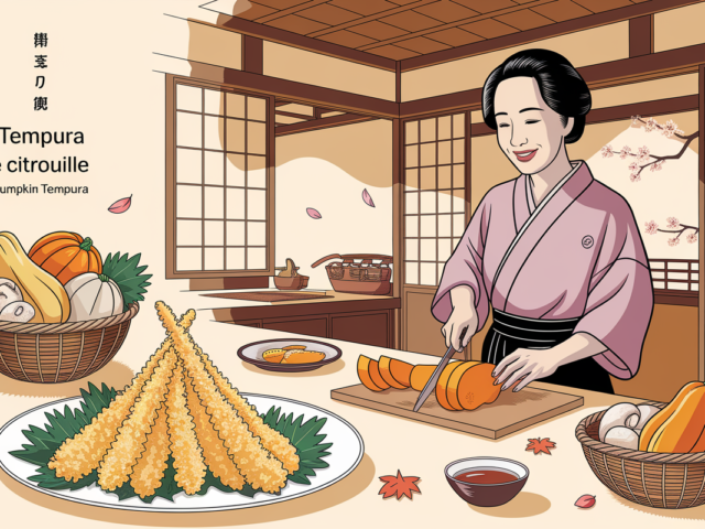 Tempura de citrouille : Une délicieuse fusion entre tradition japonaise et saveurs automnales