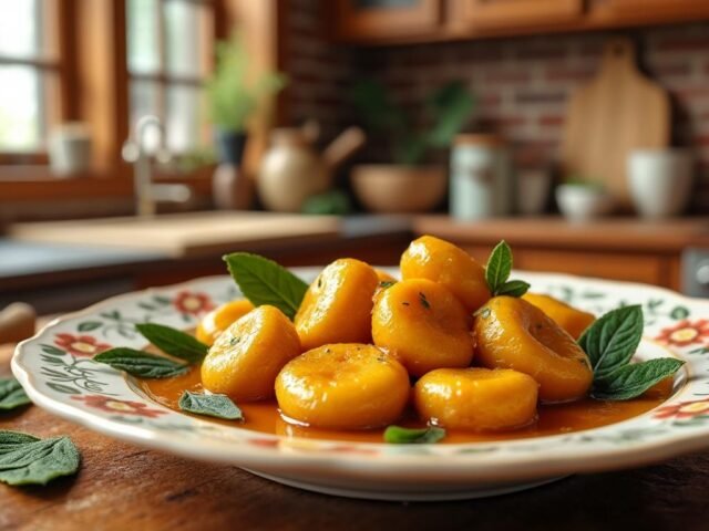 Gnocchis de citrouille à la sauge beurre noisette