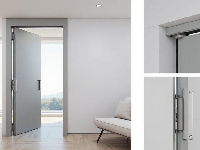 Pivot de porte (sol/plafond) : quand le préférer aux charnières ?