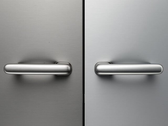 Poignée inox brossé vs poli : rendu, entretien, anti-traces