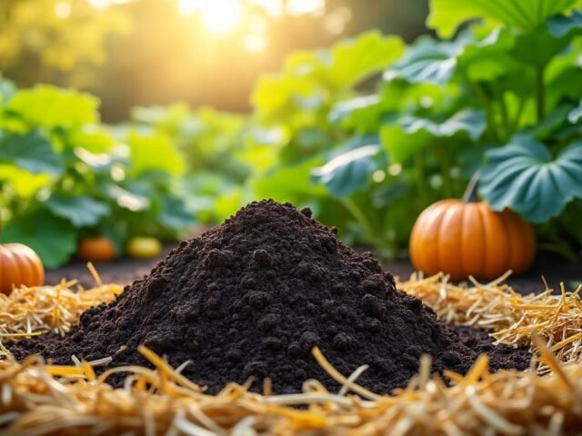 Préparer un sol riche pour de grosses citrouilles (compost & paillage)
