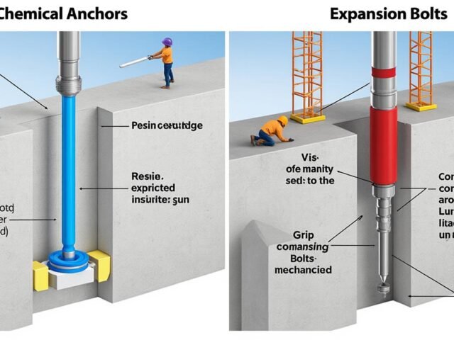 Scellement chimique vs chevilles : quelle solution pour charges lourdes ?
