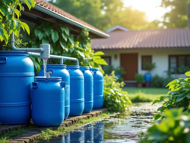 Récupération d’eau de pluie : barils, filtres, surpression low‑cost