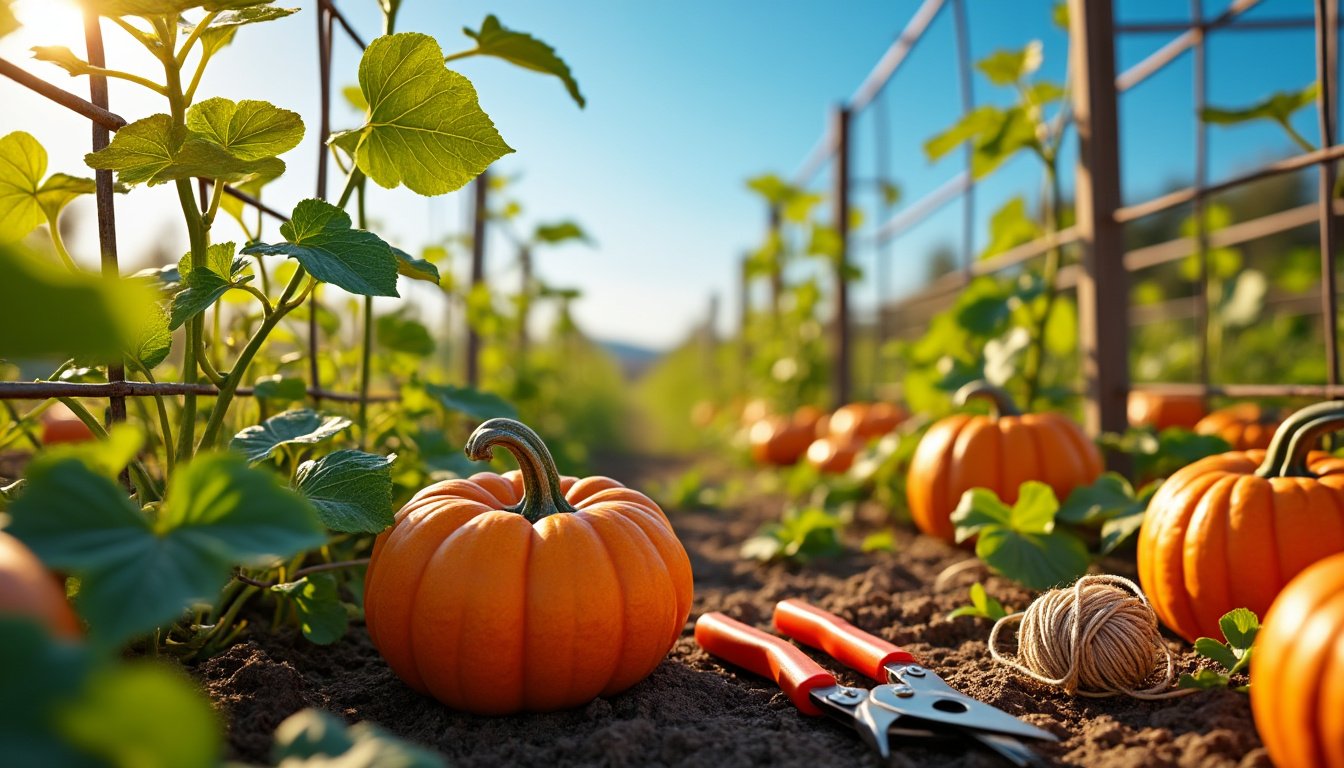découvrez comment tailler et palisser vos citrouilles sur treillis grâce à des méthodes efficaces et des conseils de sécurité pour stimuler la croissance et protéger votre récolte.
