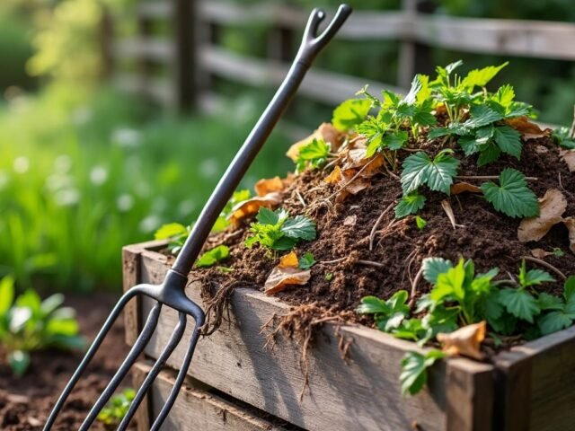 Compost « express » avant plantation : recettes bruns/verts