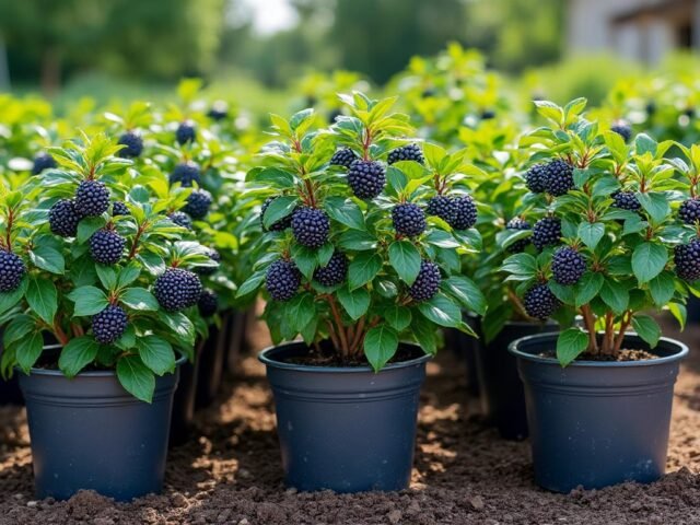 Découvrez les Casseillier Josta en pots de 1,5L et 3L pour votre jardin