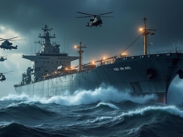 Marine française : l&rsquo;intervention audacieuse contre un pétrolier fantôme russe