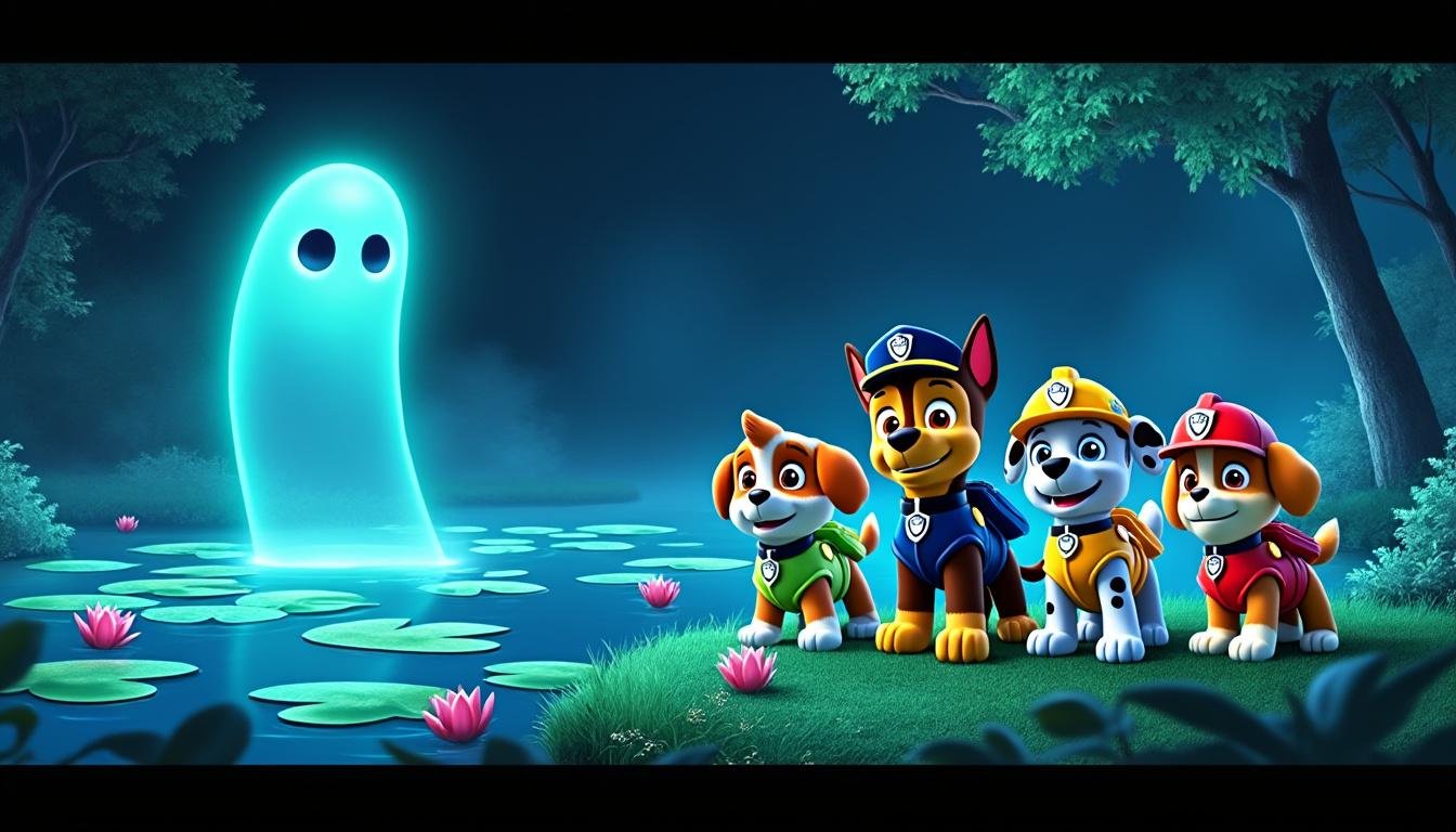 découvrez l'aventure palpitante de paw patrol : l'énigme du fantôme de la mare aux grenouilles, diffusée sur tf1+. rejoignez les courageux chiots dans une nouvelle mission pleine de mystères et de fun !