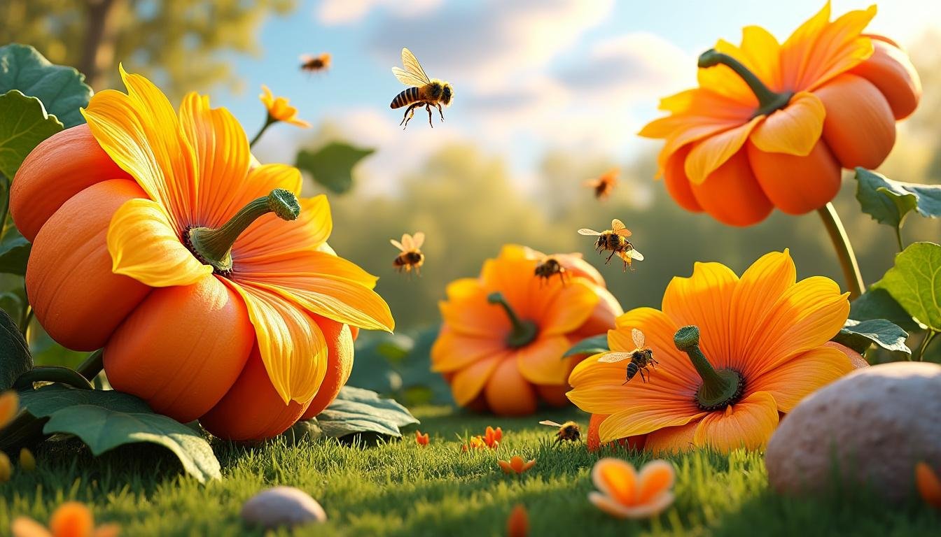 découvrez comment attirer les abeilles pour une pollinisation efficace des fleurs de citrouille et maîtrisez les techniques de pollinisation manuelle pour assurer une bonne récolte.