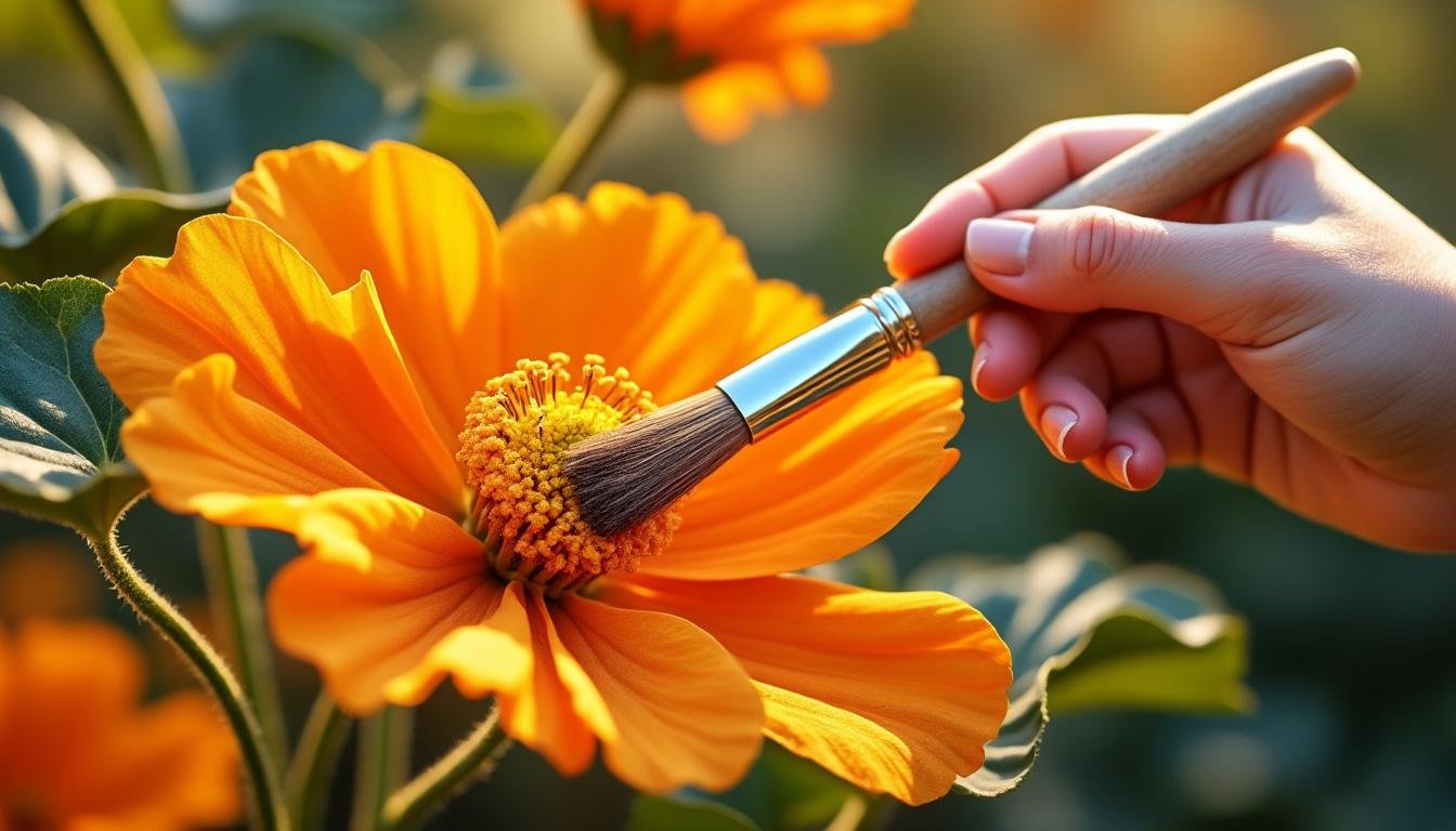 découvrez comment attirer les abeilles et réussir la pollinisation manuelle des fleurs de citrouille pour améliorer la production et assurer une récolte abondante.