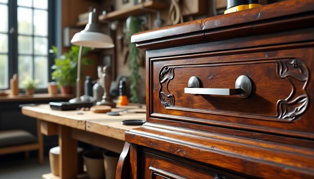 apprenez à restaurer un meuble ancien en intégrant une quincaillerie moderne pour un mélange parfait entre tradition et fonctionnalité.