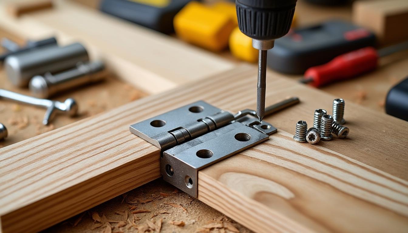 apprenez à poser facilement une charnière sur du bois tendre grâce à notre guide étape par étape, pour un montage solide et précis.