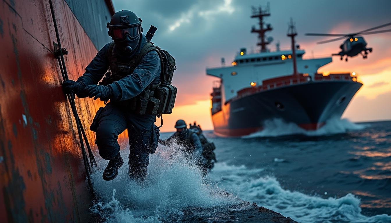 découvrez l'incroyable affaire d'une flotte fantôme mystérieuse avec deux agents de sécurité russes à bord du pétrolier boracay, intercepté au large de la bretagne. enquête et révélations sur cette opération secrète.