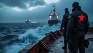 découvrez l'incroyable découverte de deux agents de sécurité russes à bord du pétrolier boracay, intercepté au large de la bretagne, au cœur d'une mystérieuse flotte fantôme.