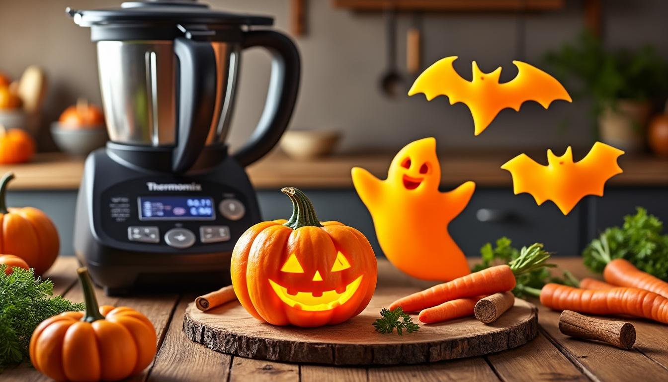 découvrez nos recettes d'halloween au thermomix et apprenez à sculpter vos purées et soupes pour des plats effrayants et gourmands.