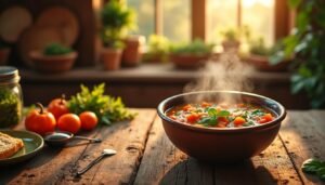 découvrez comment la soupe du soir, riche en tryptophane et en magnésium, peut favoriser un sommeil réparateur grâce à leur effet combiné sur la relaxation et le bien-être.