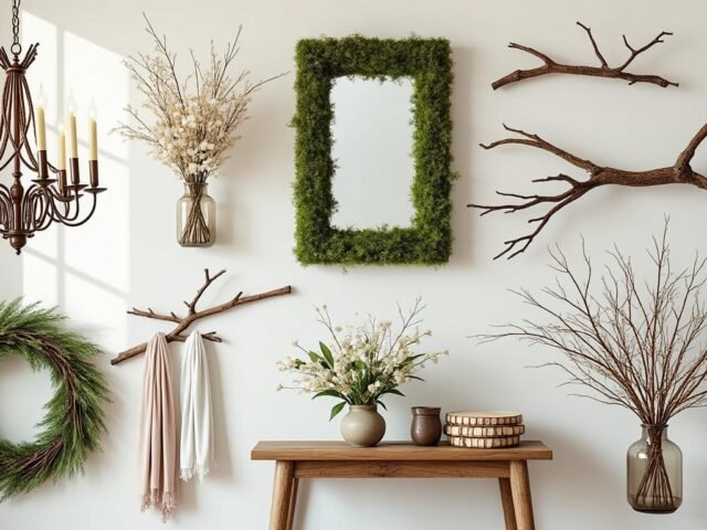 10 idées créatives pour décorer avec des branchages naturels