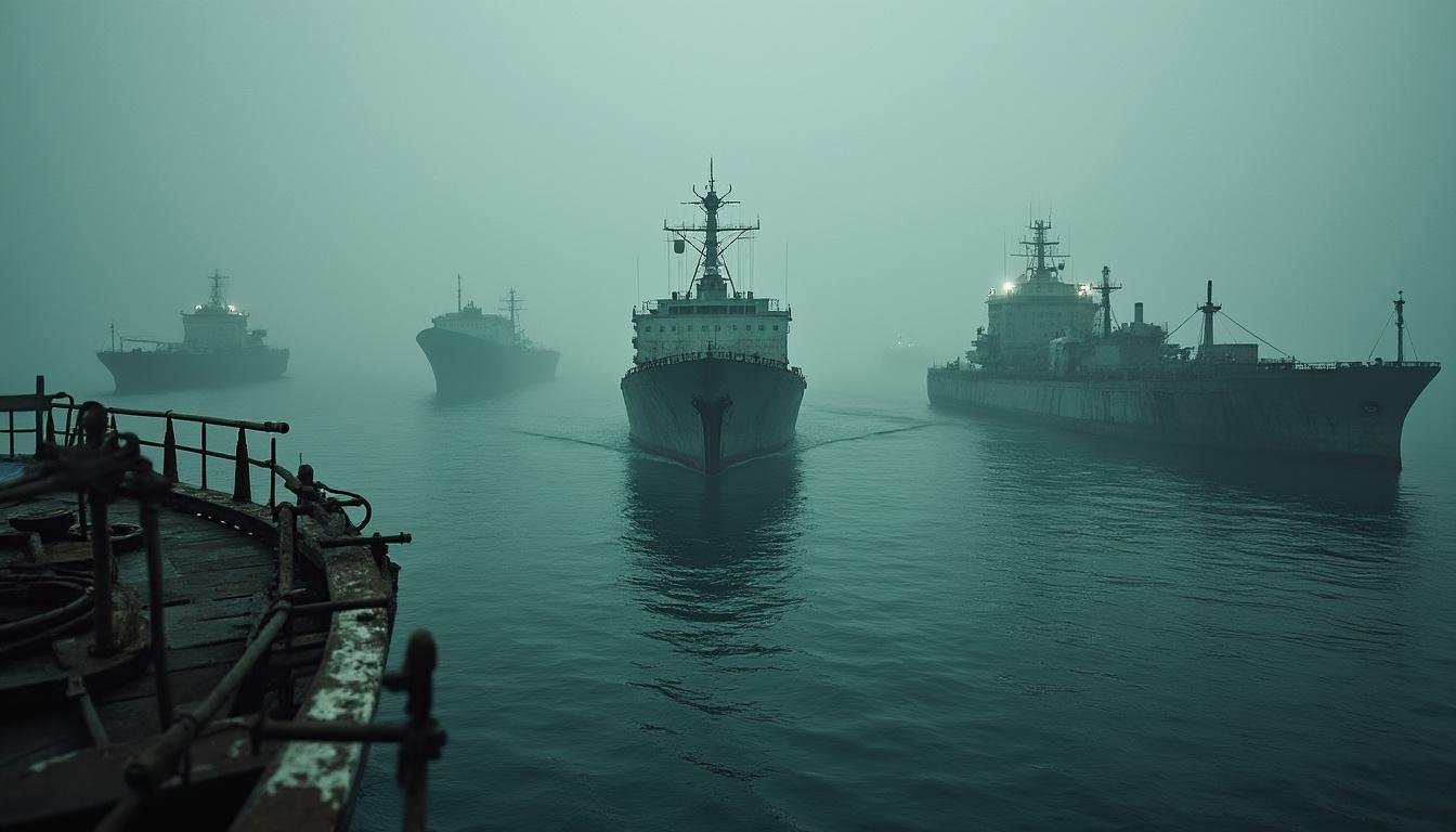 découvrez comment une « flotte fantôme » maintient un trafic maritime réduit dans le détroit d’ormuz, une zone stratégique en pleine zone de conflit, selon la tribune.