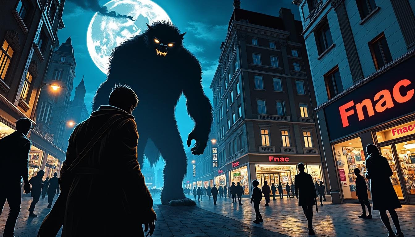 découvrez l'escape game et le loup-garou géant sur le thème du polar à la fnac lyon bellecour. plongez dans une expérience immersive et pleine de suspense avec l'éclaireur fnac.