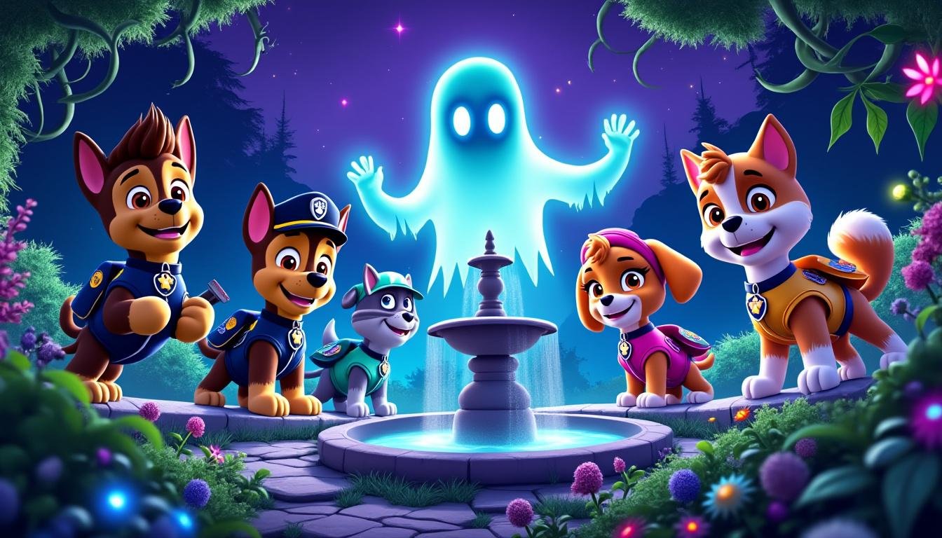 découvrez paw patrol : le mystère du fantôme sur tf1+ – une aventure palpitante pleine de mystères et de héros courageux prêts à sauver la situation.