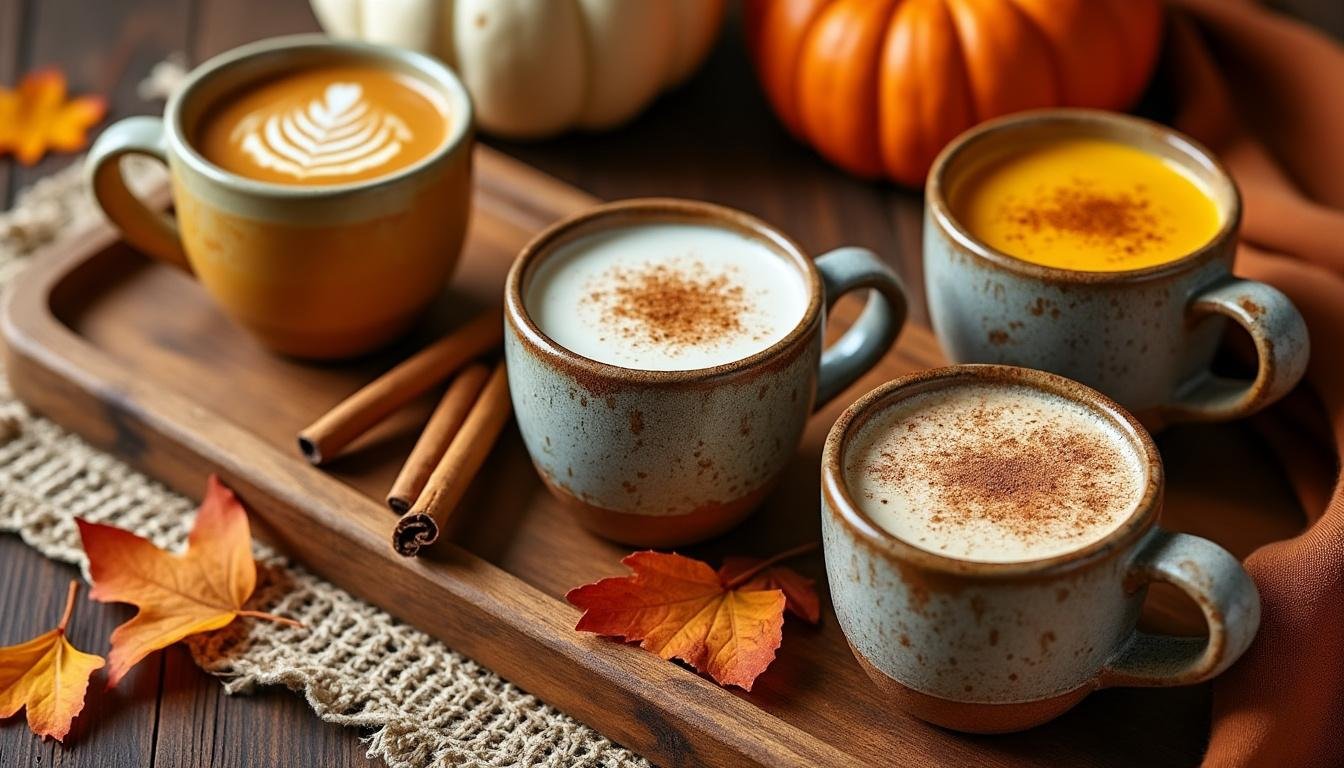 découvrez des boissons chaudes apaisantes alliant la douceur des laits végétaux à la courge et aux épices réconfortantes, parfaites pour se détendre et se réchauffer.