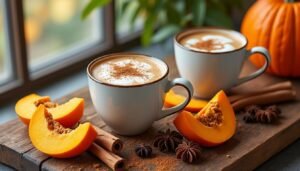 découvrez des boissons chaudes apaisantes à base de laits végétaux, courge et épices, parfaites pour réchauffer vos moments de détente.