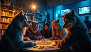 plongez dans une soirée loup-garou captivante à la médiathèque de castelmaurou, une expérience ludique et conviviale qui rassemble petits et grands autour du célèbre jeu de rôle.
