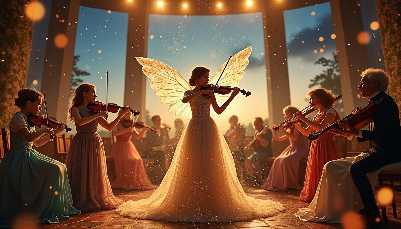 à sainte-eulalie, un concert ensorcelant réunit des musiciens âgés de 3 à 77 ans pour célébrer la magie à travers une performance unique et émouvante.