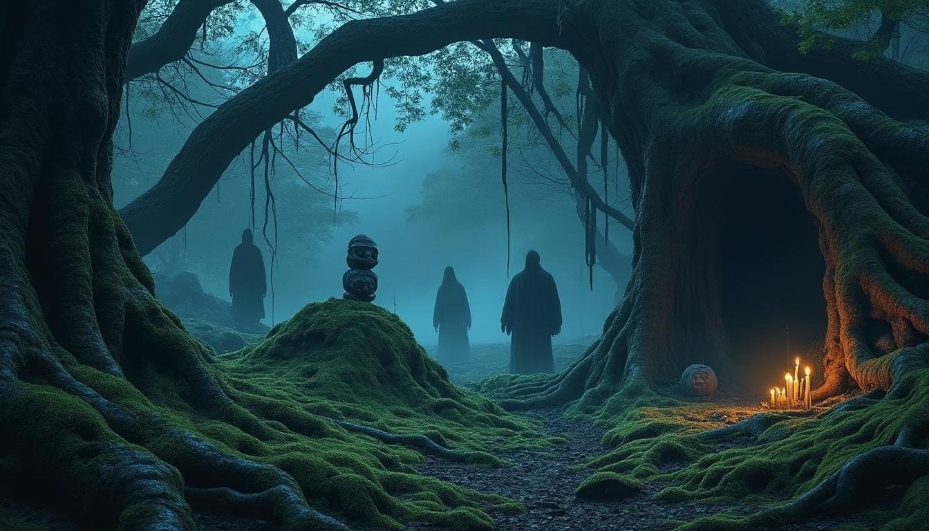 explorez l'obsession du cinéma d'horreur pour les cimetières autochtones à travers des films cultes comme « shining », « simetierre » et « amityville », où terreur et mystères ancestraux se conjuguent.