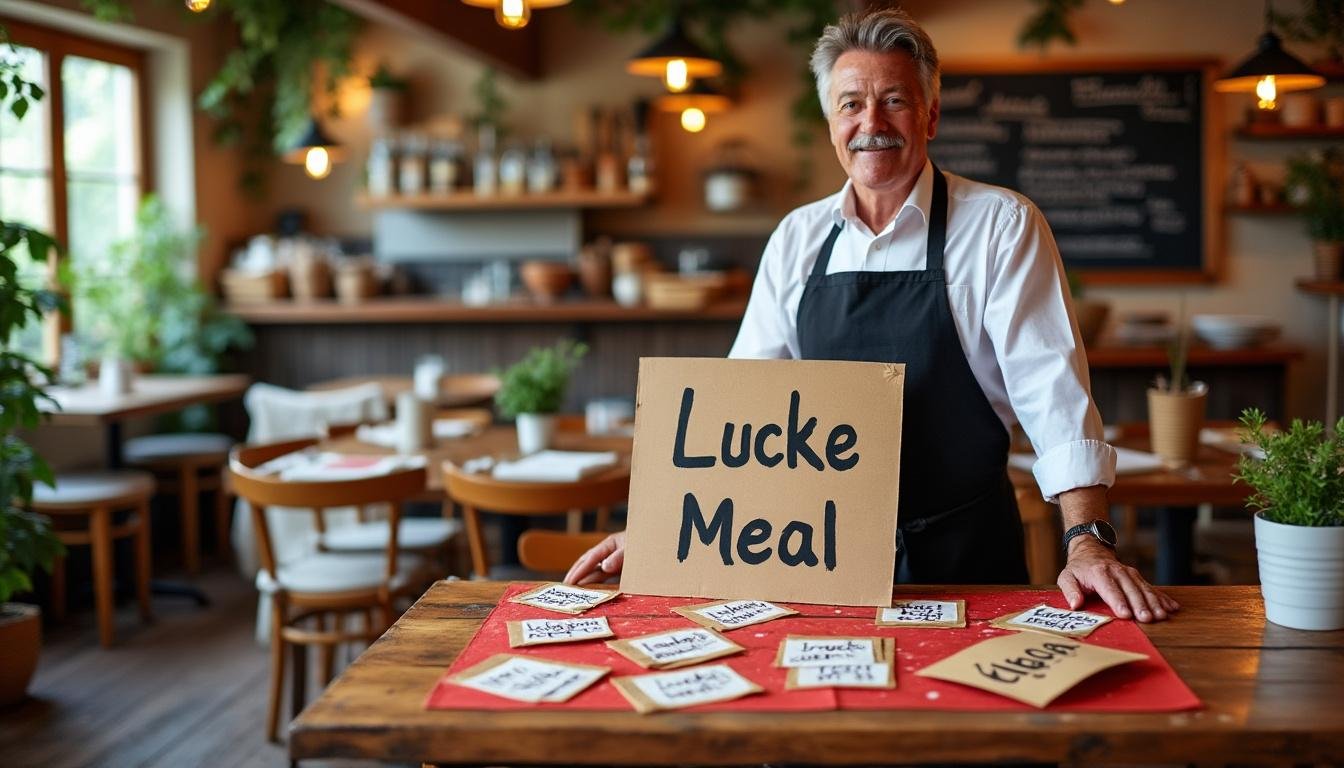 découvrez l'histoire inspirante d'un restaurateur qui tire au sort des clients pour leur offrir un repas gratuit, une initiative appelée « addition fantôme » visant à sauver son établissement.
