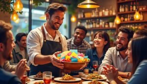 découvrez comment un restaurateur tire au sort des clients pour leur offrir un repas gratuit et sauver son établissement grâce à l'initiative "addition fantôme".