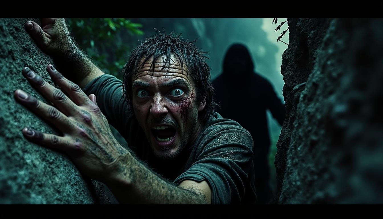 découvrez pitfall, un thriller horrifique captivant alliant l'intensité dramatique de 127 heures à l'effroi terrifiant de vendredi 13. regardez la bande-annonce percutante qui vous plongera au cœur de l'horreur.