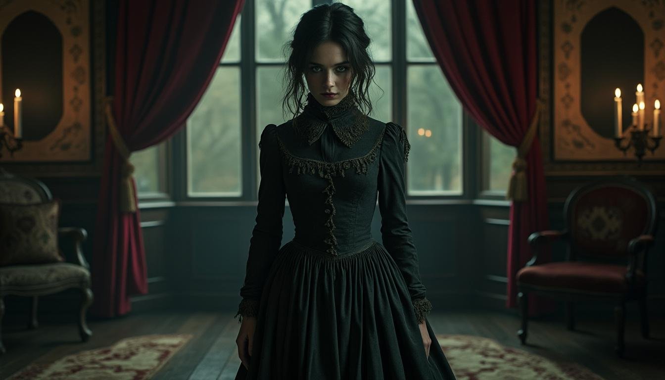 découvrez la bande-annonce de 'victorian psycho', un thriller horrifique captivant mettant en scène maika monroe dans le rôle d'une gouvernante dérangée. plongez dans une ambiance sombre et mystérieuse.