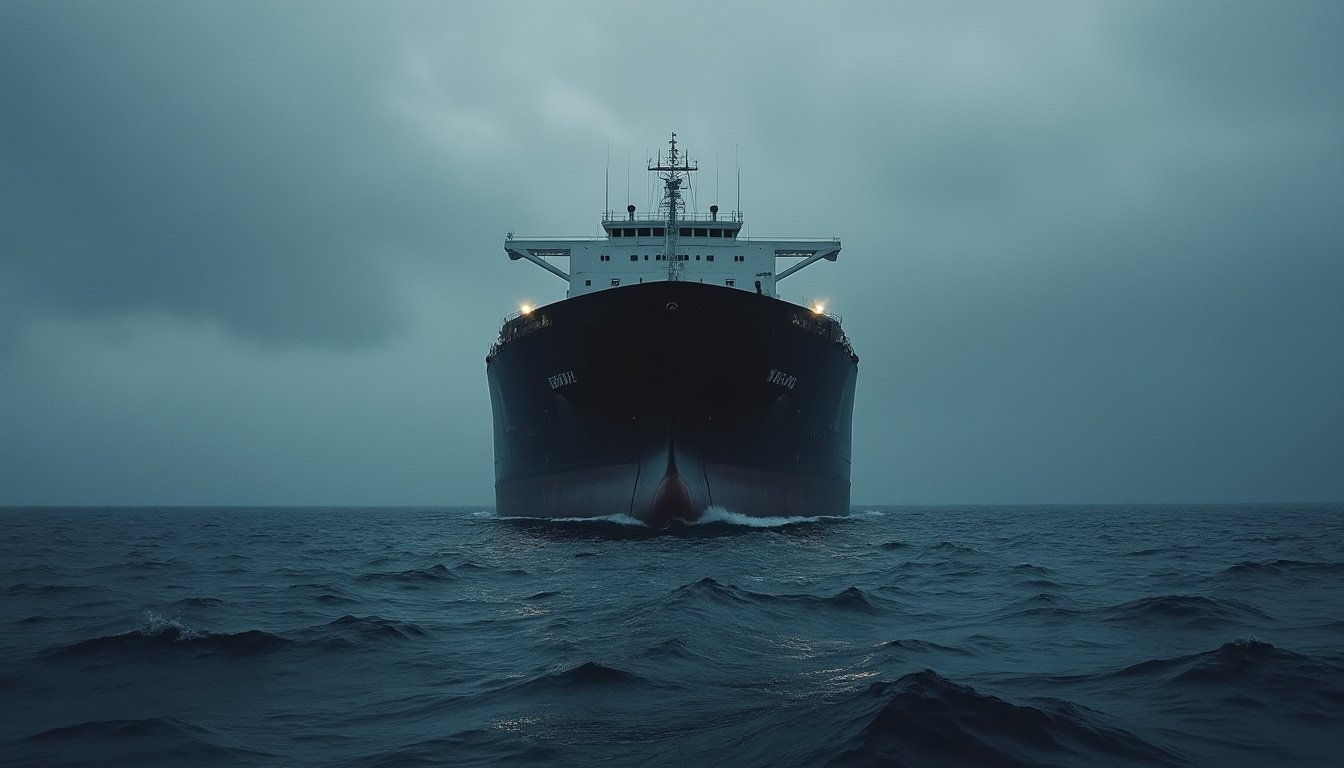 la marine française intercepte en atlantique un quatrième pétrolier appartenant à la mystérieuse flotte fantôme russe, renforçant la surveillance maritime face à cette énigmatique présence.