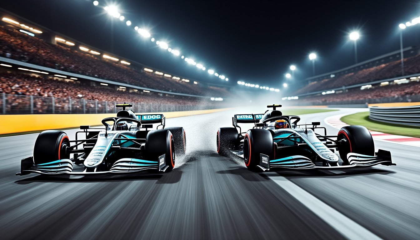 revivez en vidéo le duel intense entre russell et hamilton lors des qualifications du grand prix de f1 à barcelone, une véritable plongée spectaculaire pour la pole position !