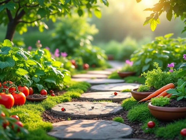 Marche « mindful » au potager : parcours sensoriel guidé